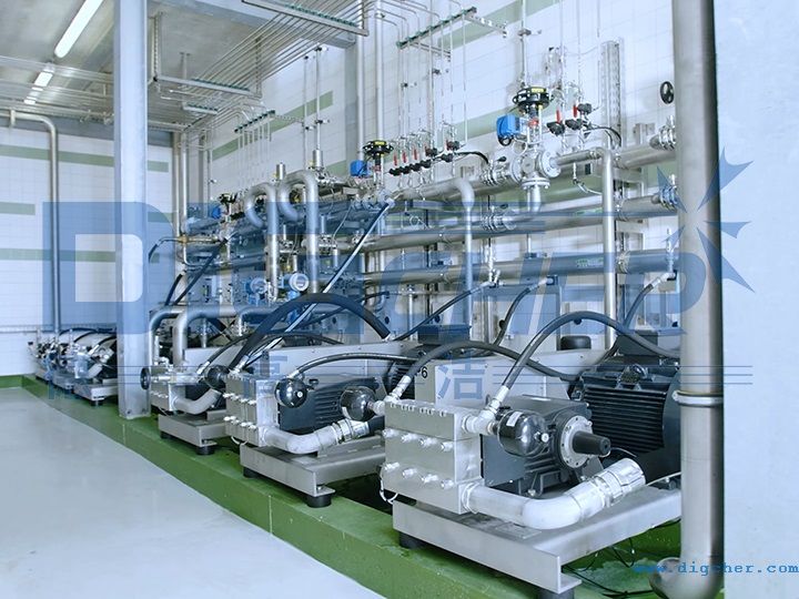 高壓水自動(dòng)化罐車(chē)清洗系統(tǒng)高壓泵站